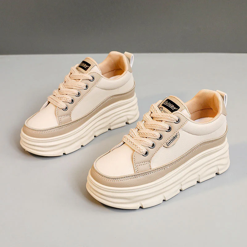 Damen Plattform Sneakers mit modischer Gummilaufsohle und atmungsaktivem Obermaterial - Image 5