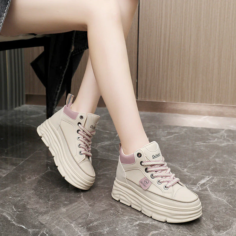 Damen Plattform Sneakers mit trendigem Farbdesign und extrakompakter Sohle - Image 2