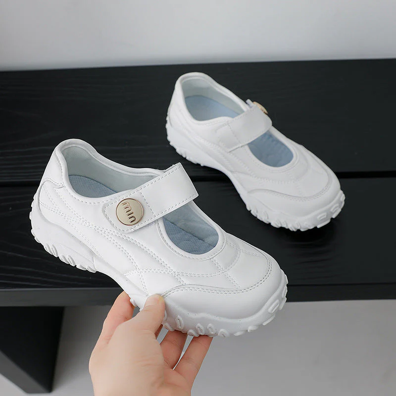 Damen praktische und modische Freizeit-Schuhe mit verstellbarem Klettverschluss