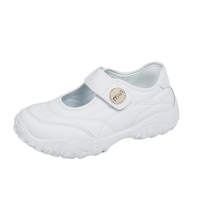 Damen praktische und modische Freizeit-Schuhe mit verstellbarem Klettverschluss - Image 4