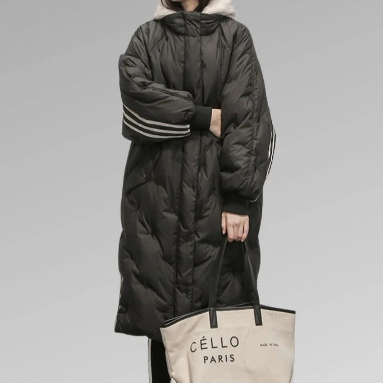 Damen Pufferjacke Warm Elegant Tailliert
