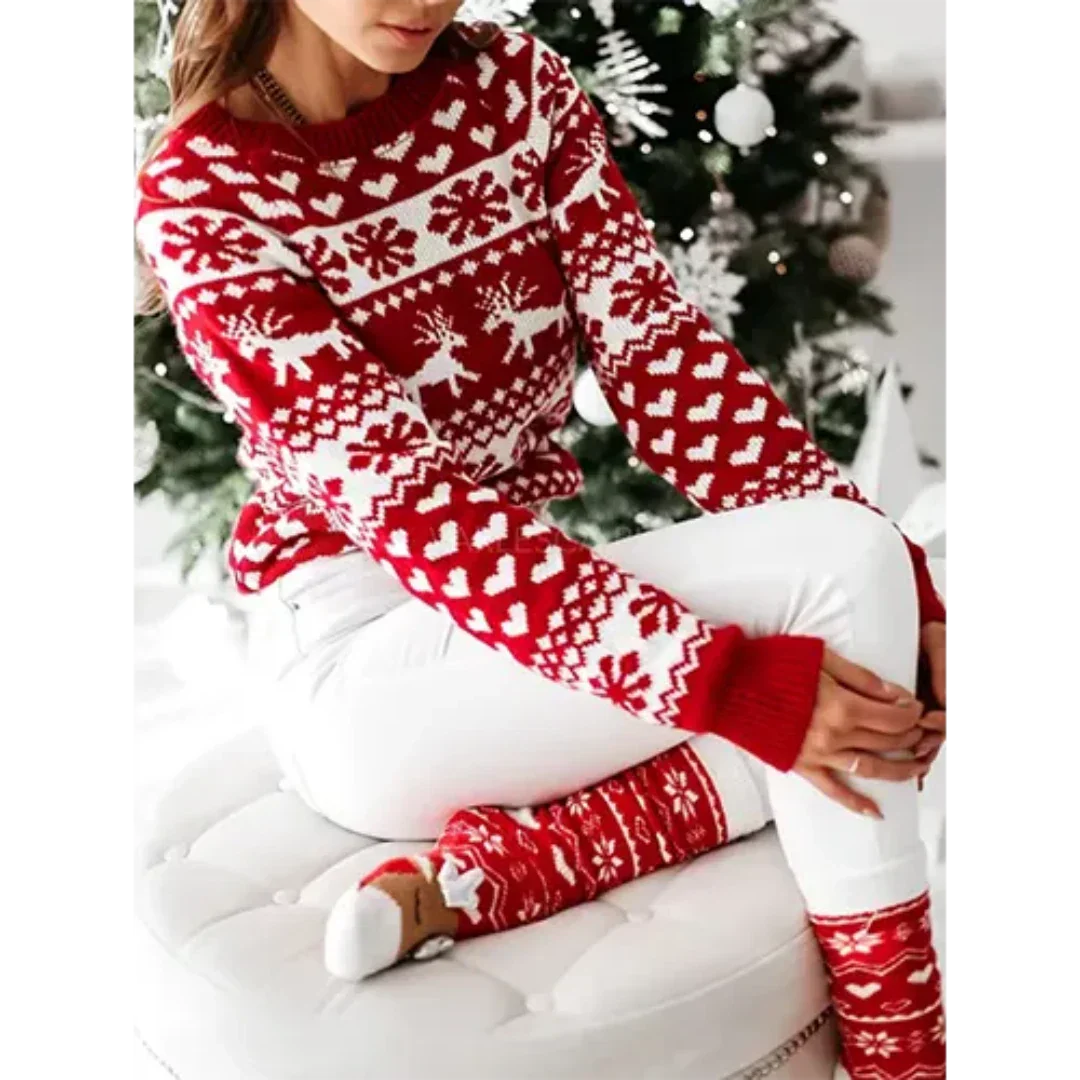 Damen Pullover Gemütlich Warm Strick für Wintertage - Image 2