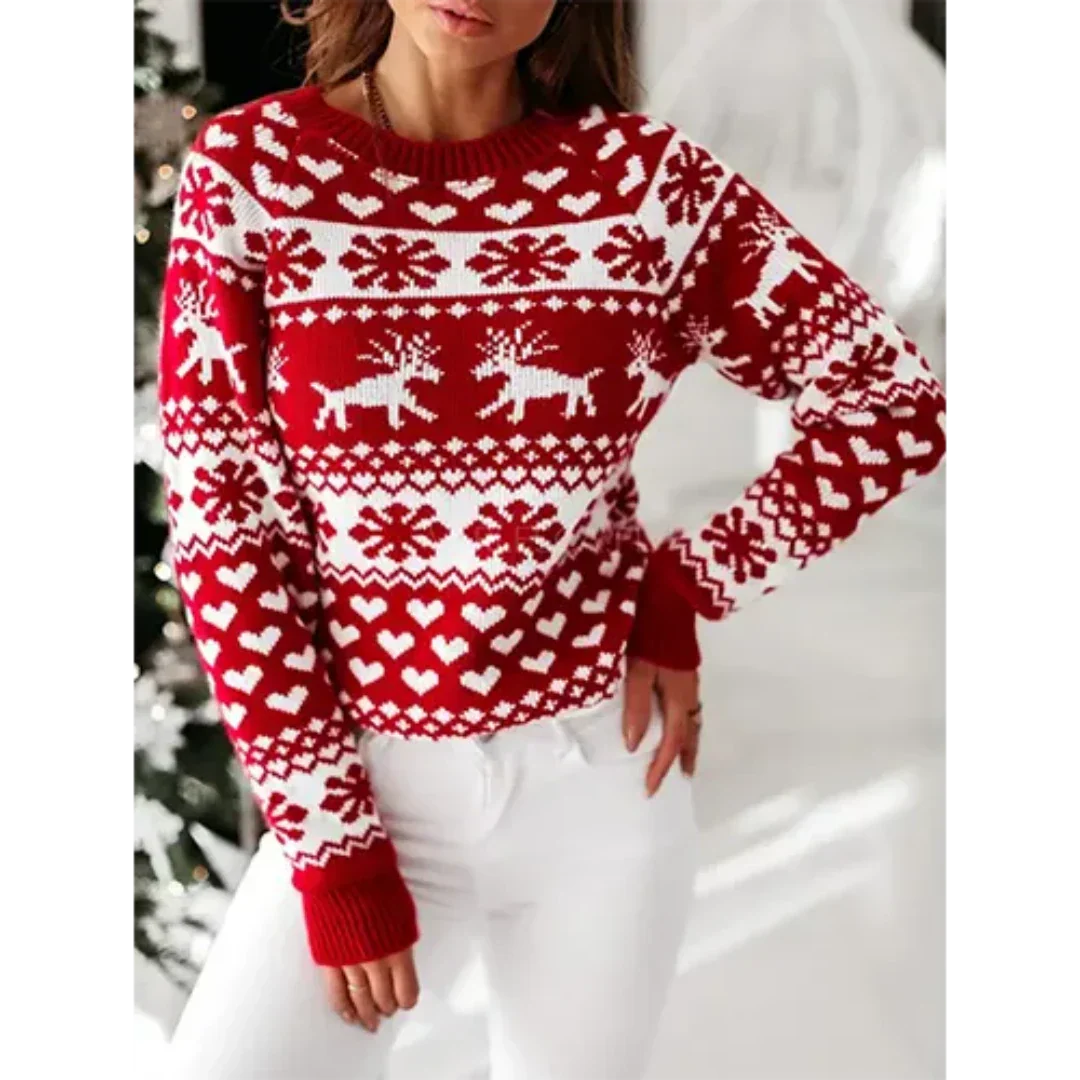 Damen Pullover Gemütlich Warm Strick für Wintertage - Image 3