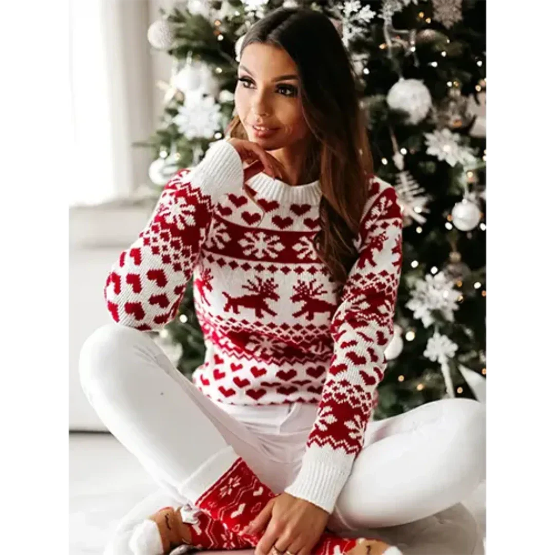 Damen Pullover Gemütlich Warm Strick für Wintertage - Image 4