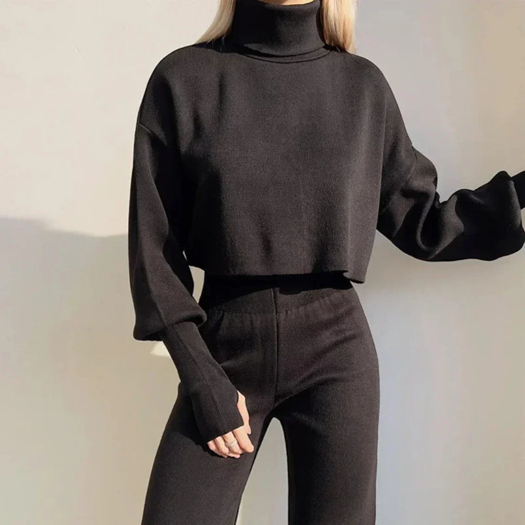Damen Pullover Hosen Set - Image 2
