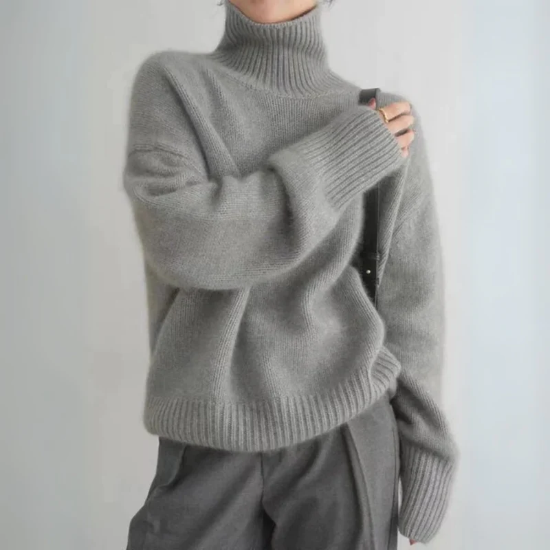 Damen Pullover | Klassischer Strick mit Rollkragen - Image 4