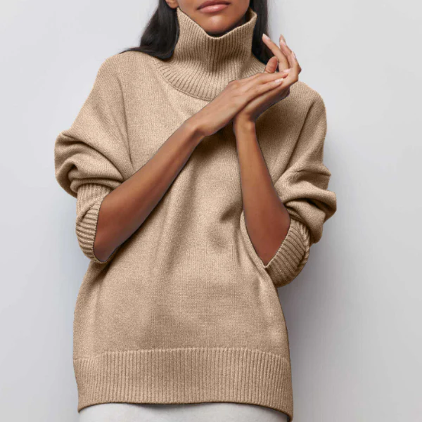 Damen Pullover | Lässig mit Rollkragen und weitem Schnitt - Image 3