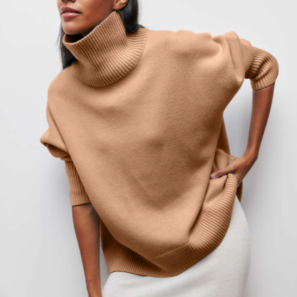 Damen Pullover | Lässig mit Rollkragen und weitem Schnitt - Image 5