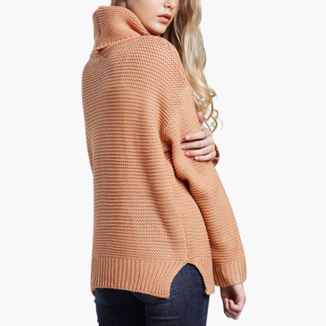 Damen pullover mit Rollkragen und langen Ärmeln - Image 4