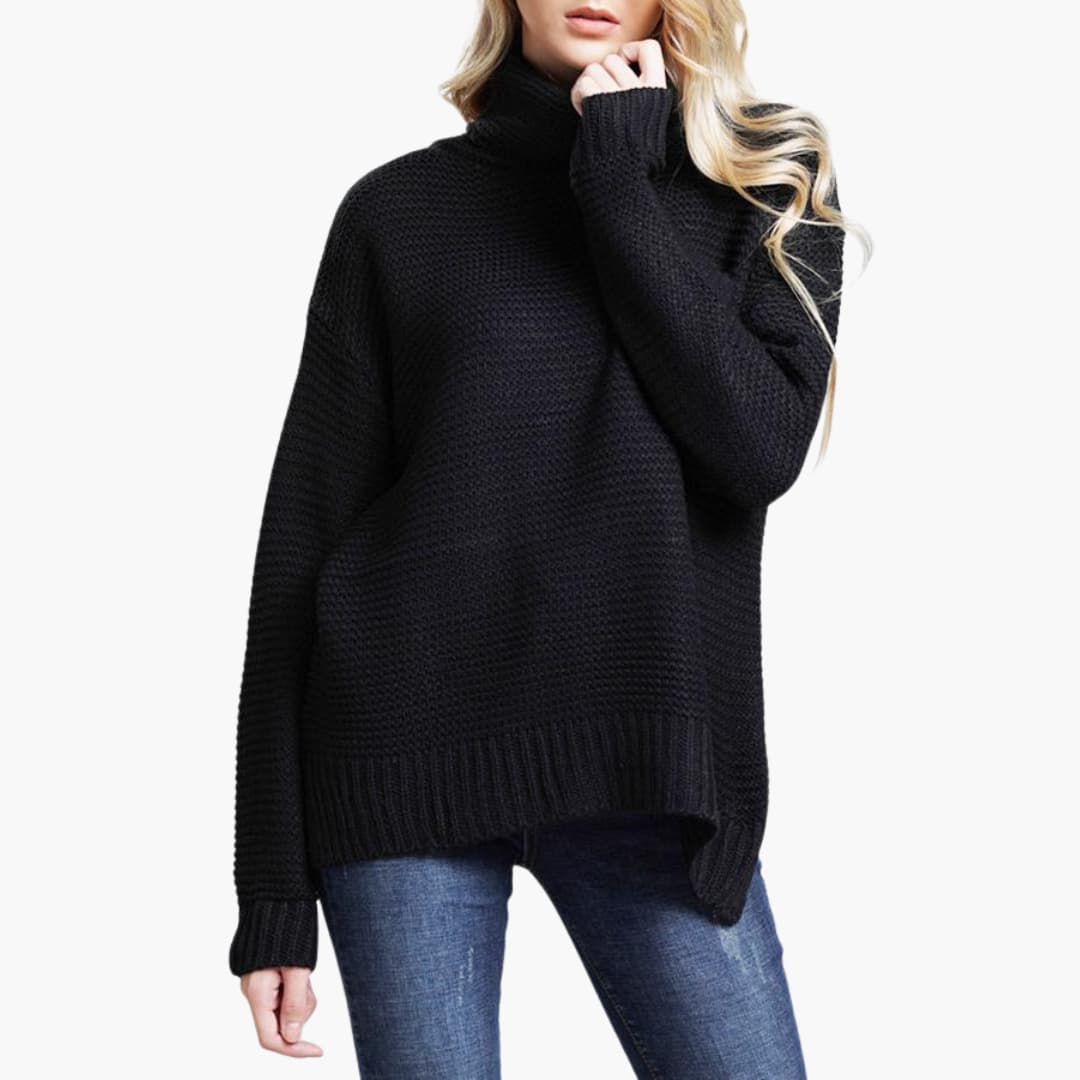 Damen pullover mit Rollkragen und langen Ärmeln - Image 5