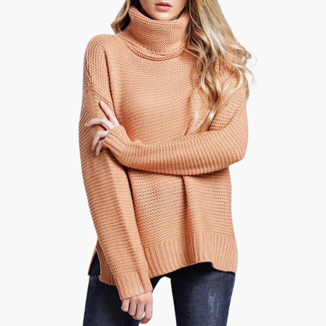 Damen pullover mit Rollkragen und langen Ärmeln - Image 8