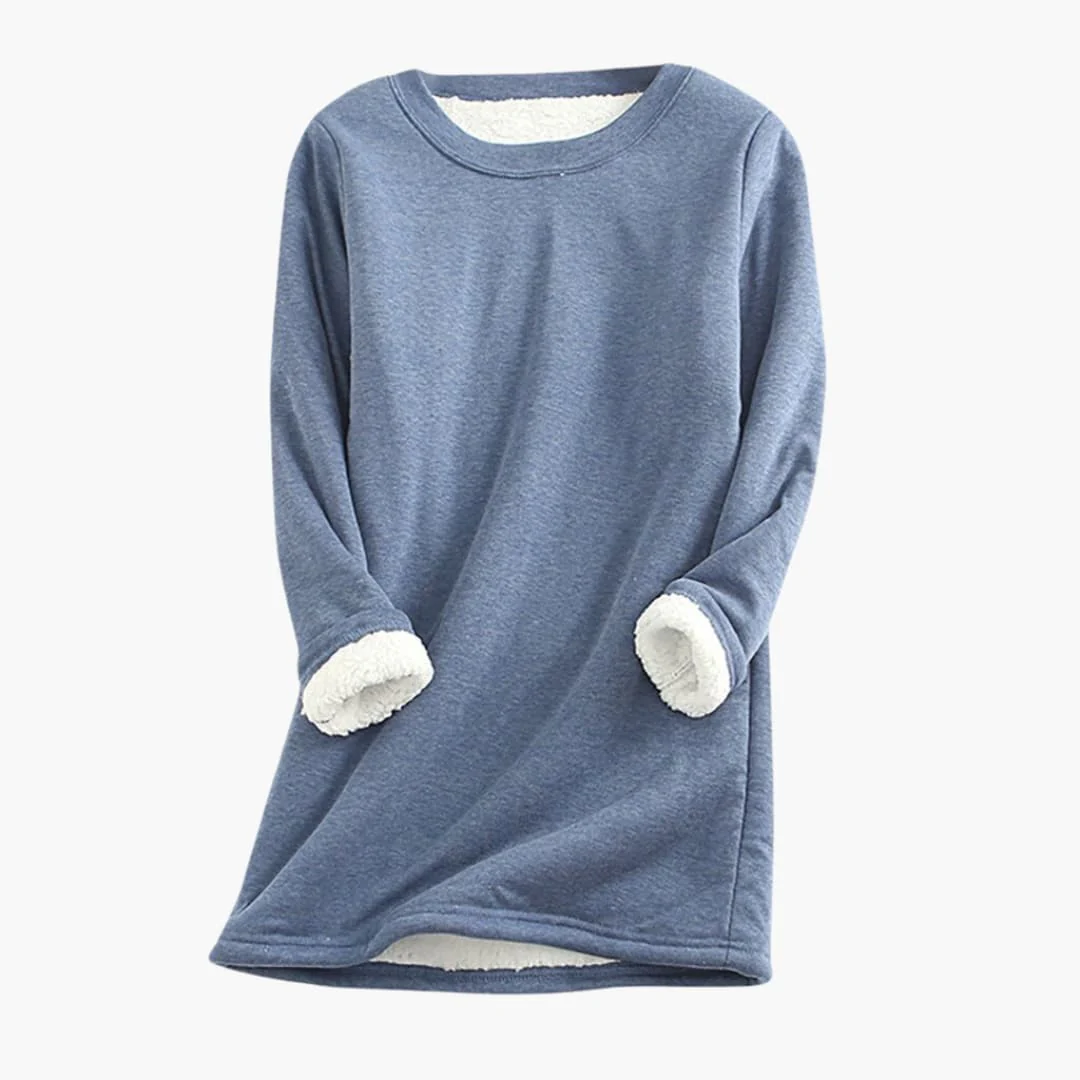 Damen Pullover mit Rundhalsausschnitt und langen Ärmeln