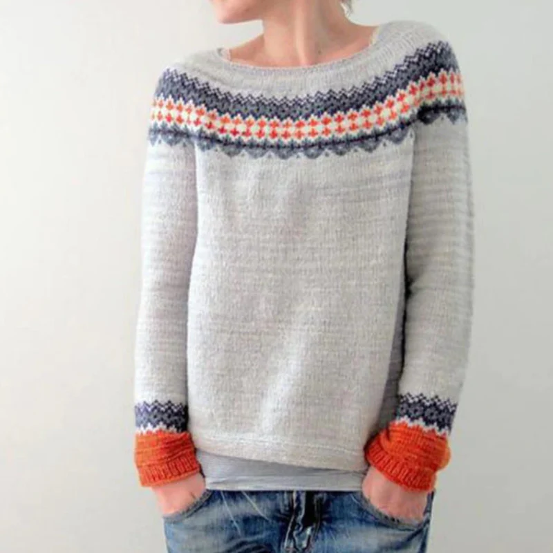 Damen Pullover | Strick klassisch mit Rundhalsausschnitt - Image 4