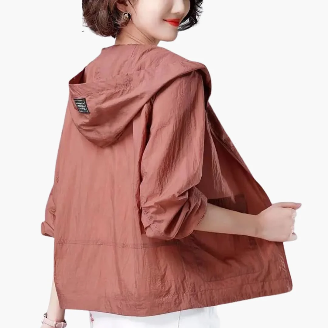 Damen Regenjacke mit Kapuze für Alltag und Freizeit - Image 4