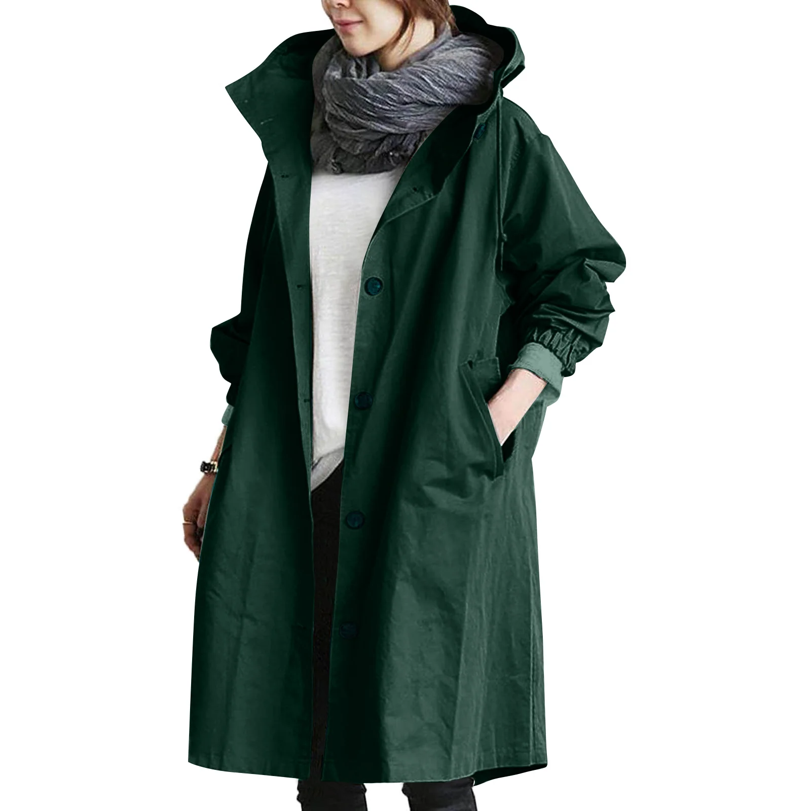 Damen Regenjacke | Mit Knopfverschluss Vorne - Image 10