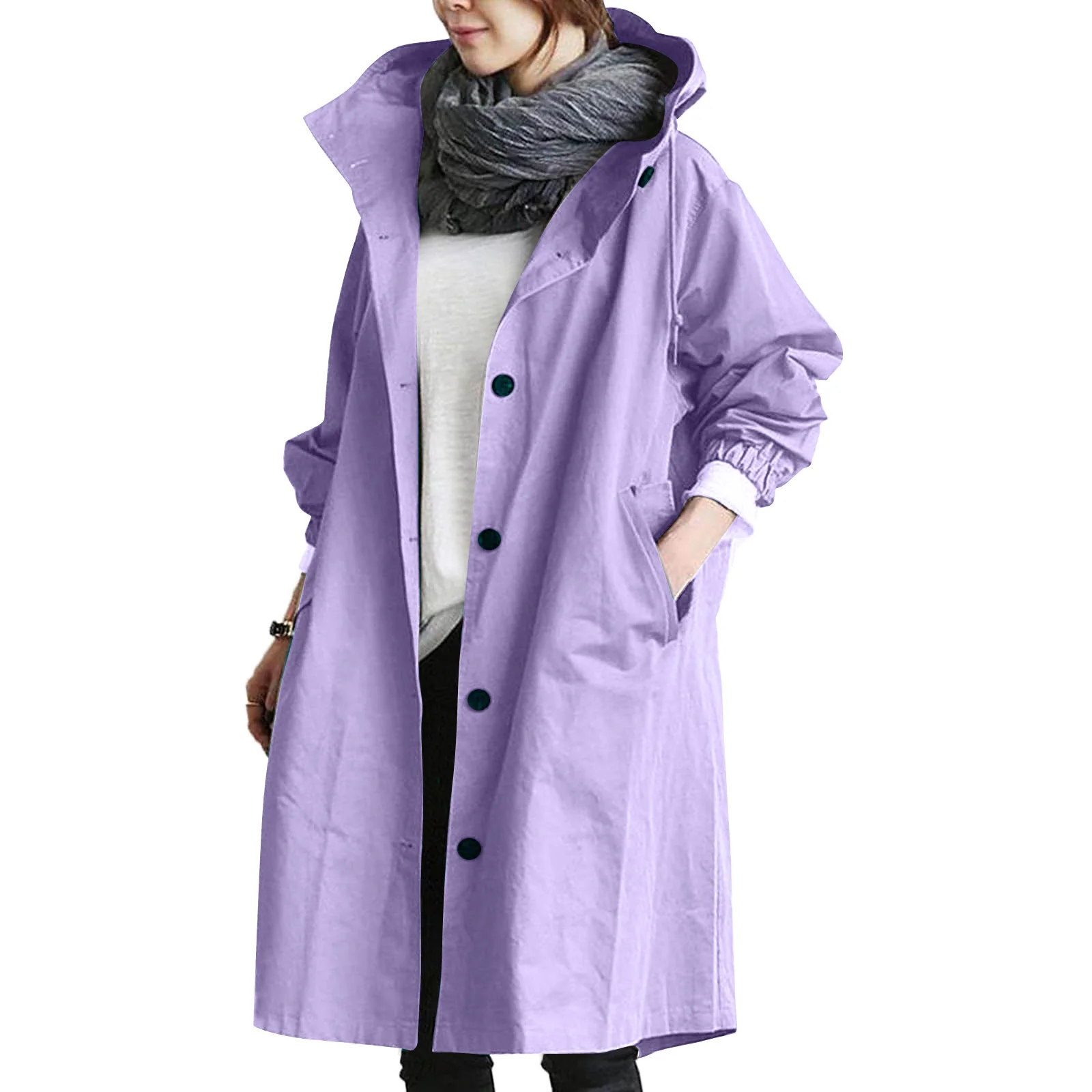 Damen Regenjacke | Mit Knopfverschluss Vorne - Image 11