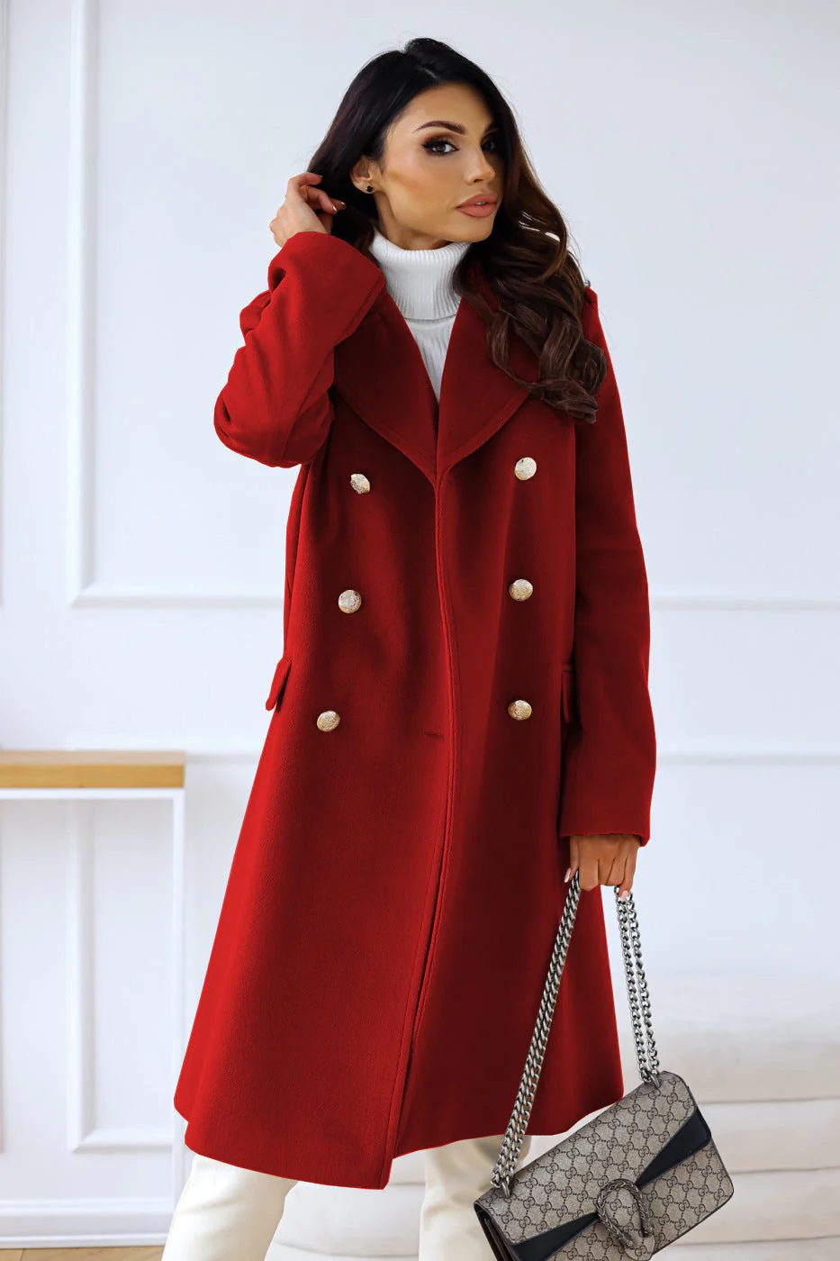 Damen Reverskragen Trenchcoat | Winter - Image 7