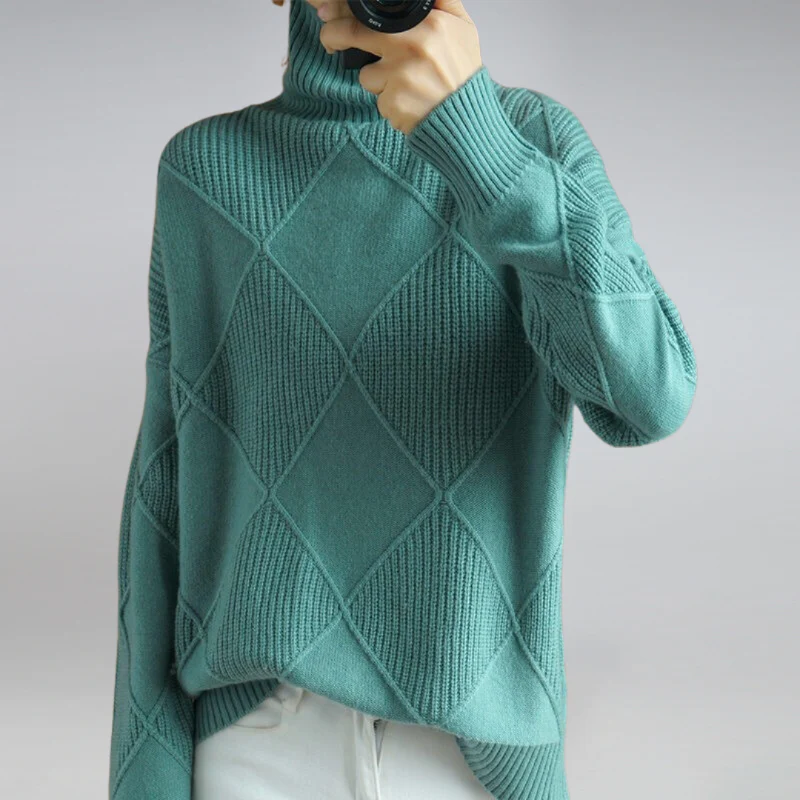 Damen-Rollkragenpullover – Warme Pullover für Damen in verschiedenen Farben - Image 8