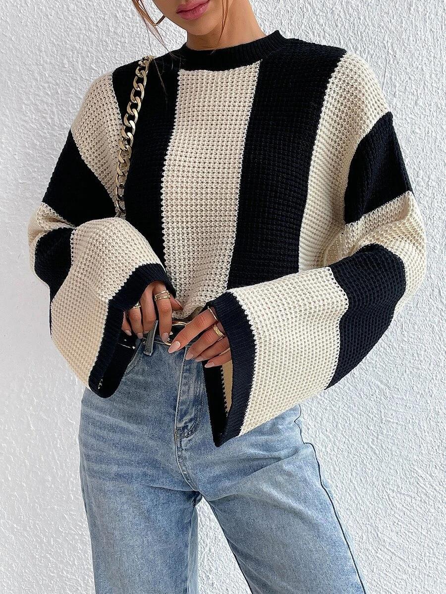 Damen RUNDHALS LANGARM STRICKPULLOVER | KOMFORTABEL, MODERN, VIELSEITIG - Image 5