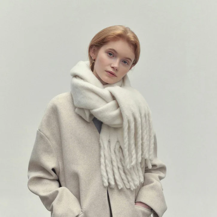 Damen Schal Wolle Elegant für Stilbewusste