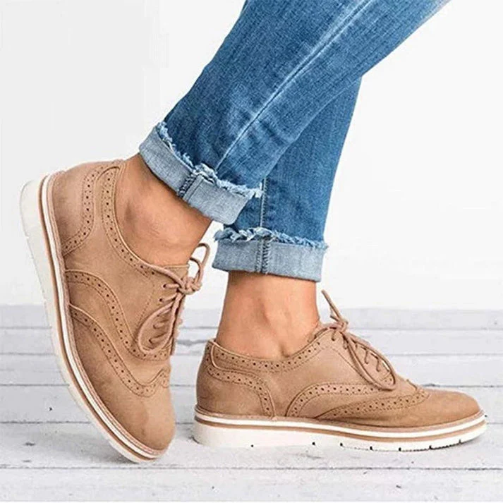 Nadia | Damen Schnüroxfords Plateausohle – Oxford Plateau Schuhe Komfort 2026 - Image 2