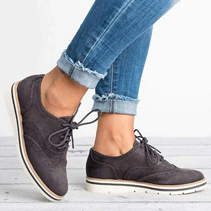 Nadia | Damen Schnüroxfords Plateausohle – Oxford Plateau Schuhe Komfort 2026 - Image 4
