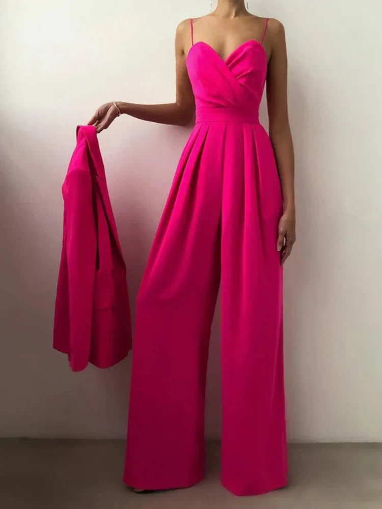 Damen schöner Jumpsuit mit weitem Bein | Sommer - Image 6