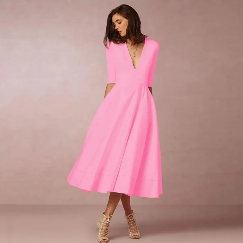 Damen schönes Vintage Prinzessinnenkleid | Midi - Image 10