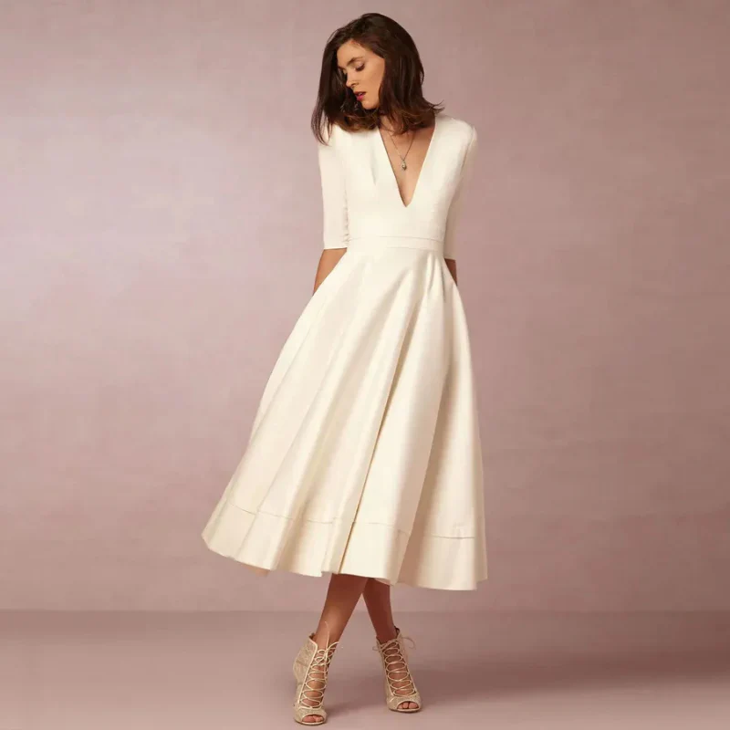 Damen schönes Vintage Prinzessinnenkleid | Midi - Image 6