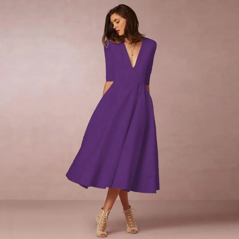 Damen schönes Vintage Prinzessinnenkleid | Midi - Image 8