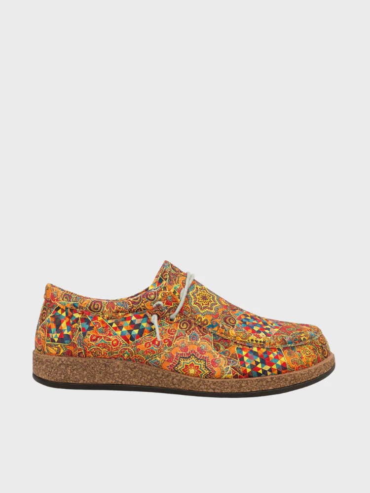 Damen-Schuhe im Vintage-Stil mit farbenfrohem Paisley-Muster - Image 10