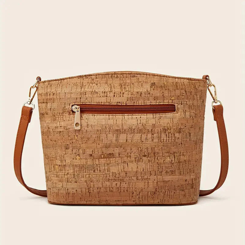 Damen-Schultertasche im Ethno-Stil aus PU-Leder - Image 2