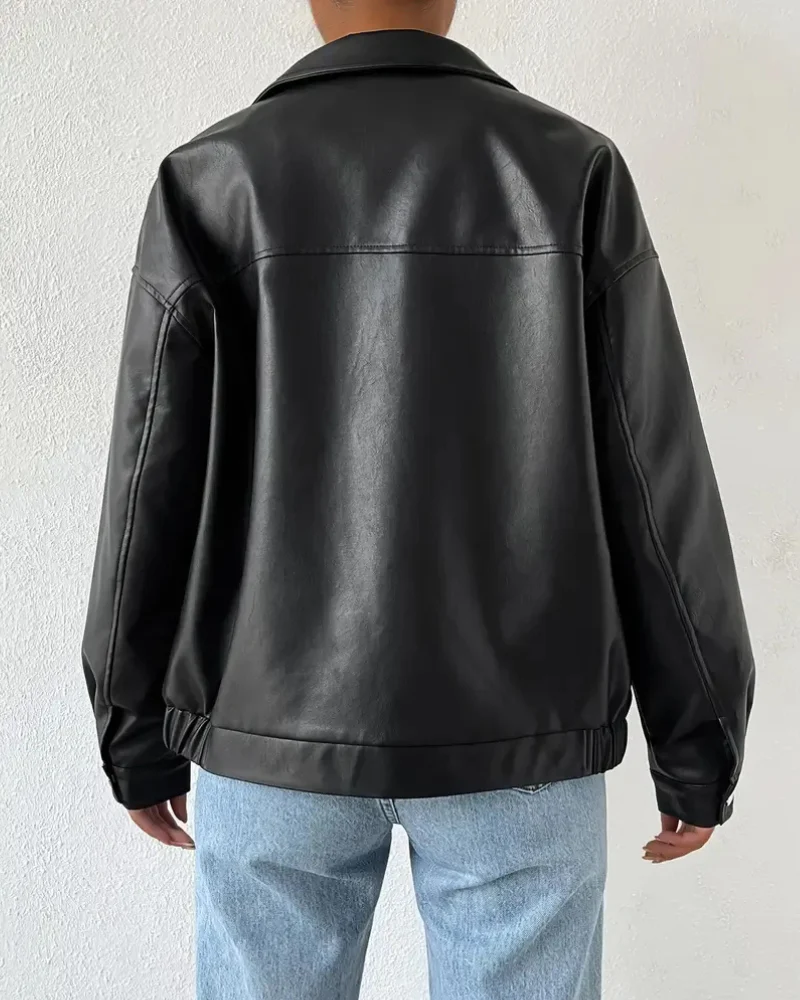 Damen schwarze trendige Jacke | Softshell - Image 2
