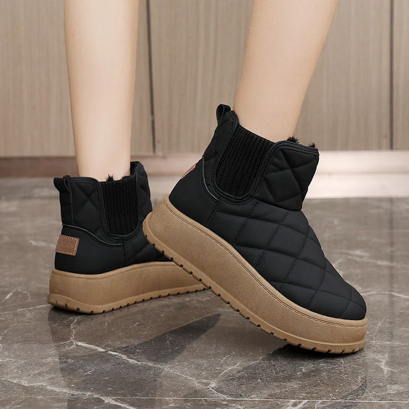Damen Sneakers mit warmem Fleecefutter und rutschfester Laufsohle - Image 3