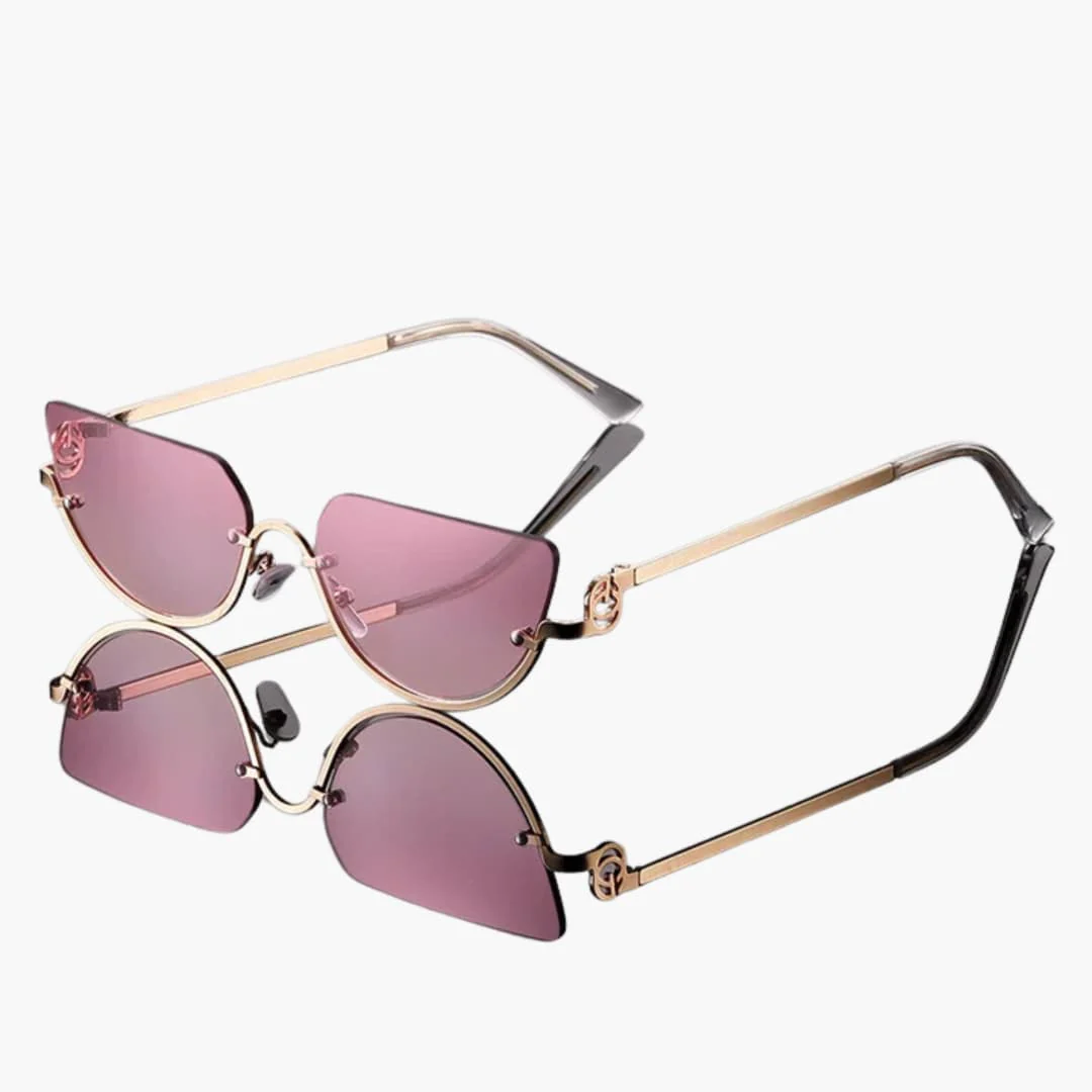 Damen Sonnenbrille mit halbrandlosen ovalen Gläsern - Image 2