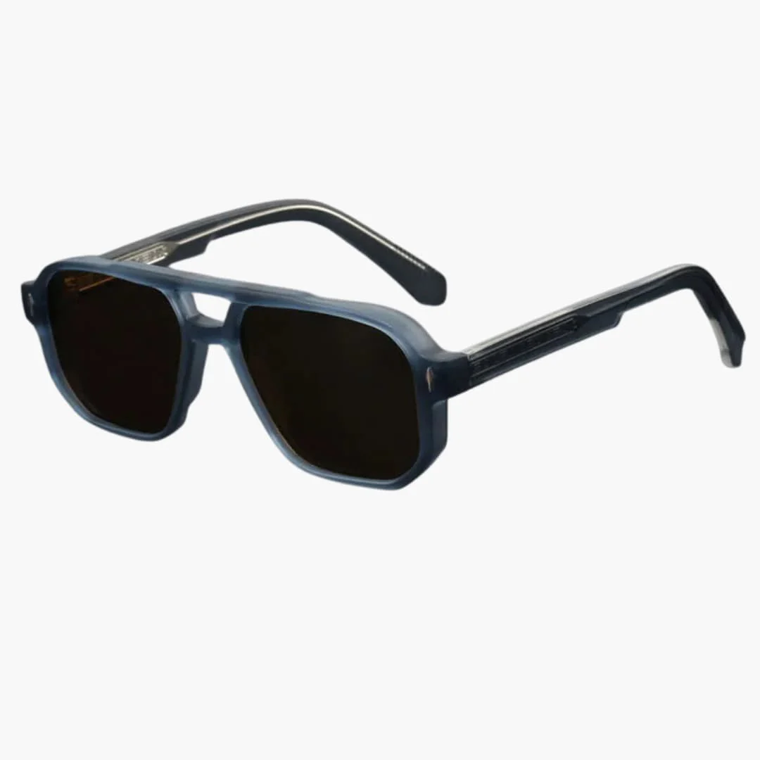Damen Sonnenbrille mit Pilotenform und Antiblau-Lichtgläsern