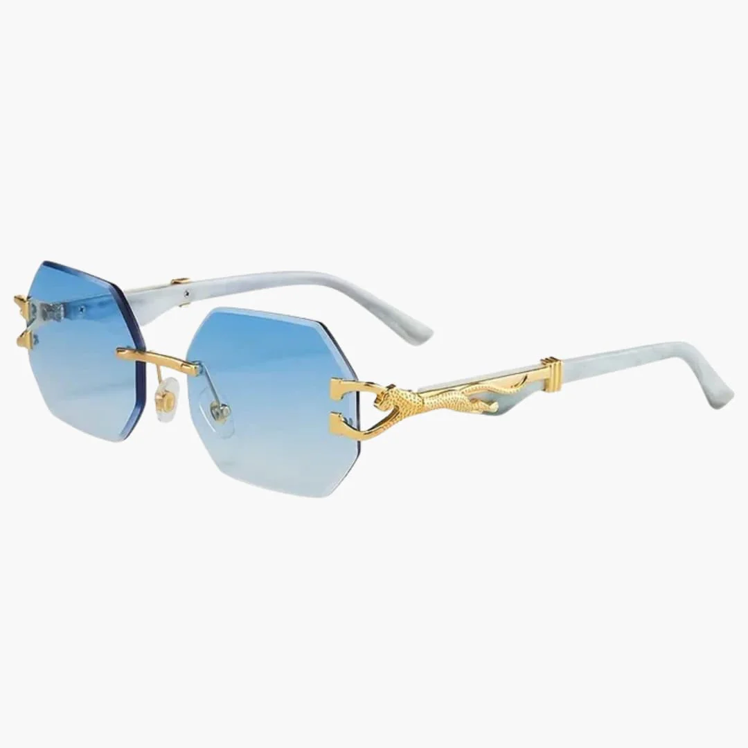 Damen Sonnenbrille mit UV400 Schutz und geometrischen Gläsern - Image 2