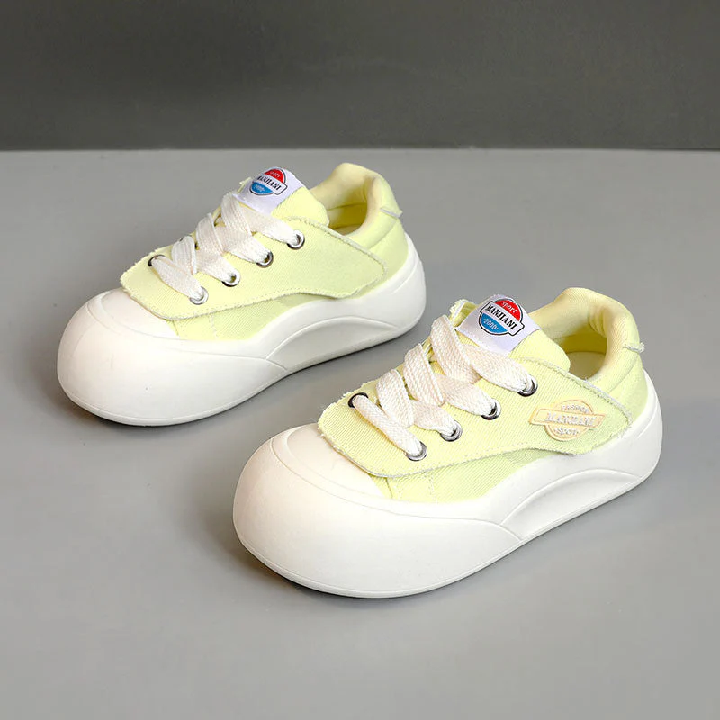 Damen sportive Sneakers mit strapazierfähigem Obermaterial und rutschfester Gummisohle