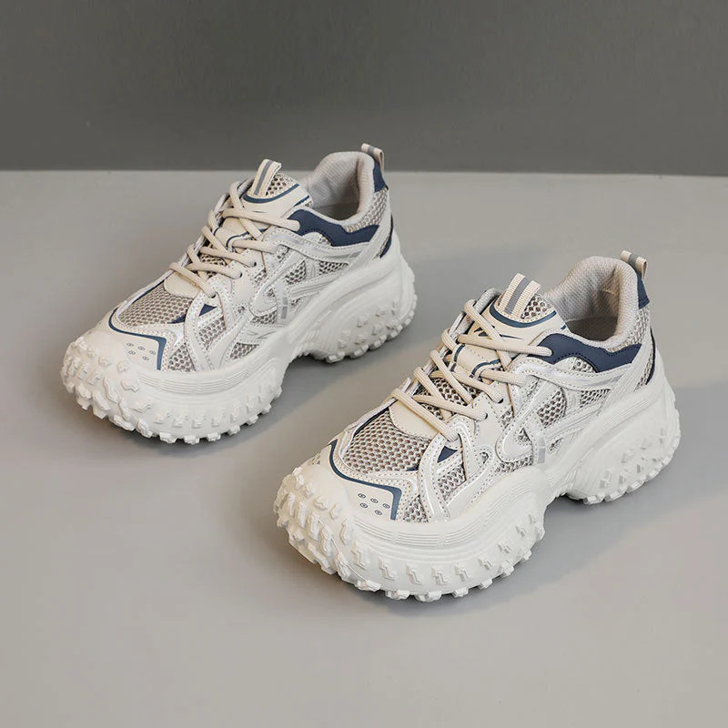 Damen Sportliche Chunky Sneakers mit atmungsaktivem Mesh-Obermaterial und dämpfender Laufsohle - Image 5