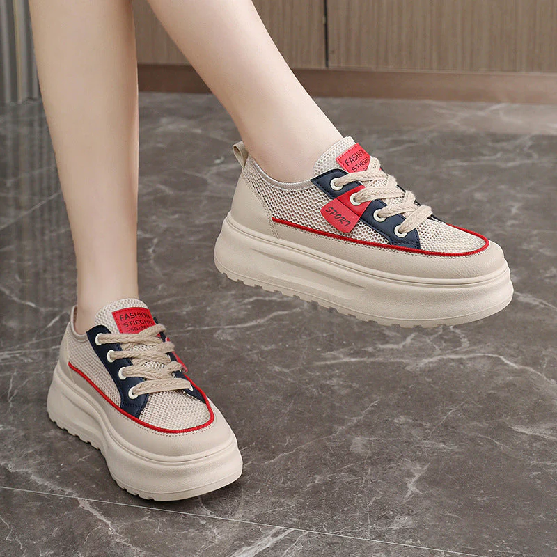 Damen Sportliche Chunky Sneakers mit atmungsaktivem Obermaterial und dämpfender Sohle - Image 3