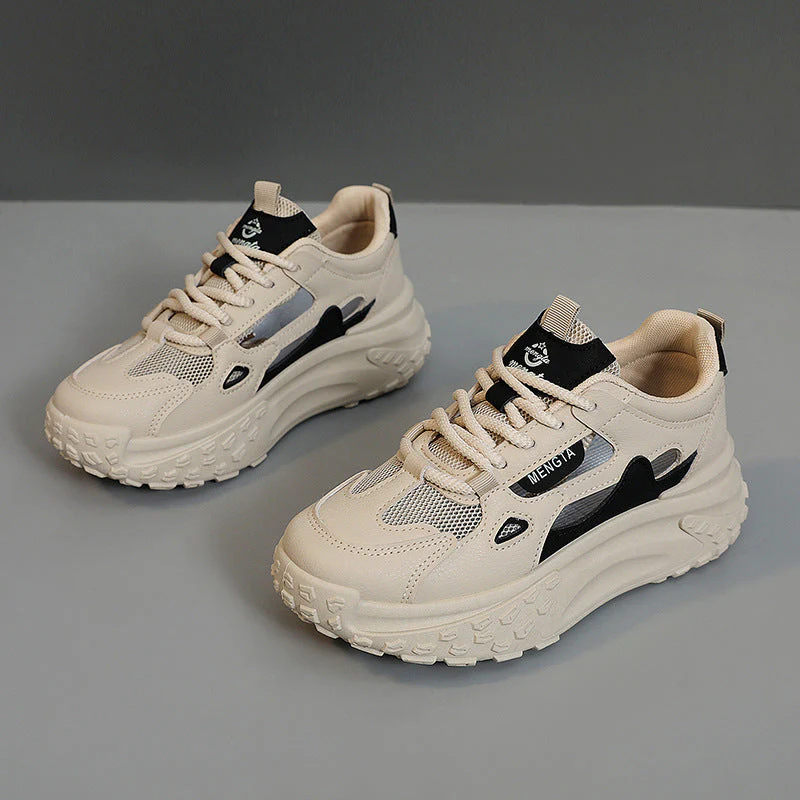 Damen sportliche Chunky Sneakers mit atmungsaktiven Netzeinsätzen und dämpfender Sohle - Image 6