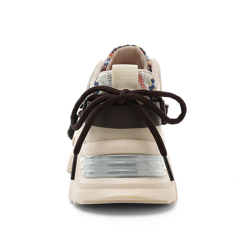Damen Sportliche Chunky Sneakers mit exklusivem Mustermix und strapazierfähigem Obermaterial - Image 2