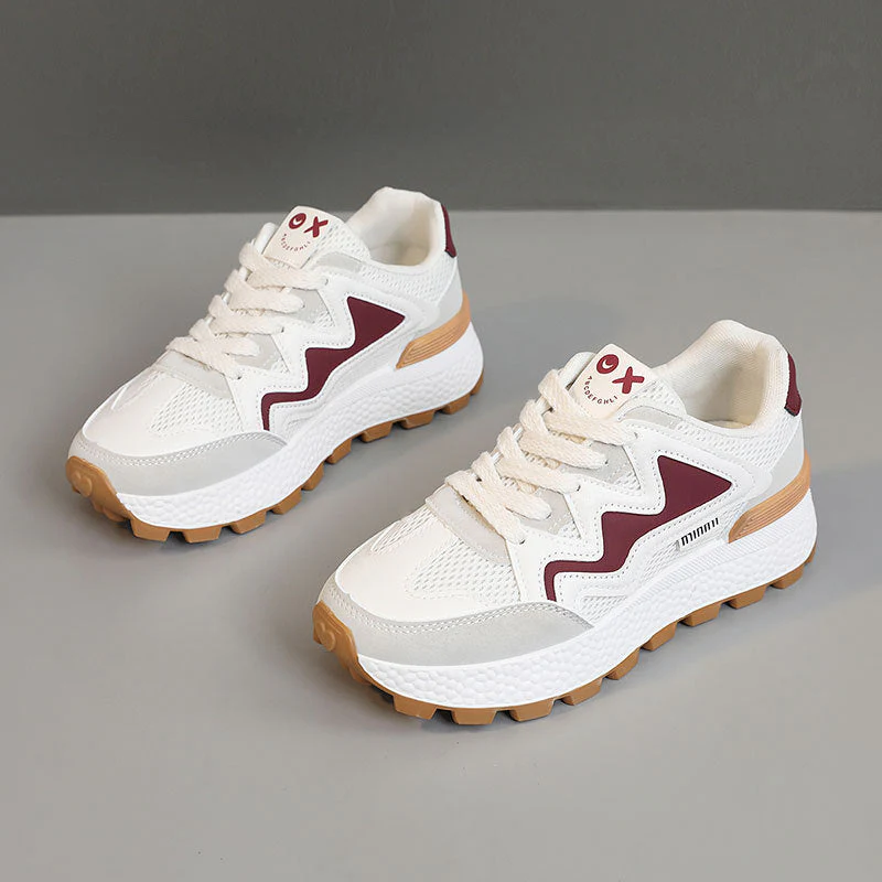 Damen Sportliche Freizeitsneaker mit atmungsaktiver Mesh-Oberfläche und dämpfender Laufsohle - Image 6