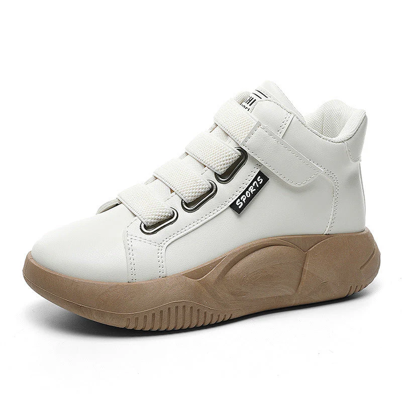 Damen Sportliche High-Top Sneakers mit elastischen Schnürsenkeln - Image 4