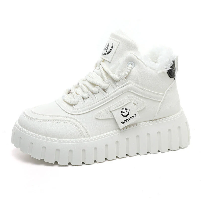 Damen Sportliche High-Top Sneakers mit gefüttertem Innenfutter und rutschfester Laufsohle - Image 4