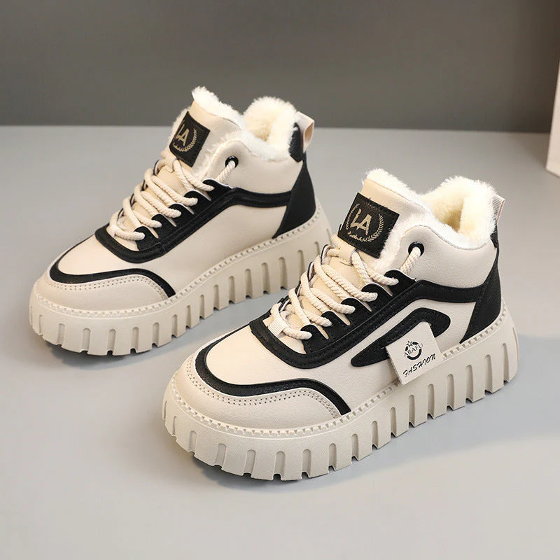 Damen Sportliche High-Top Sneakers mit gefüttertem Innenfutter und rutschfester Laufsohle - Image 6