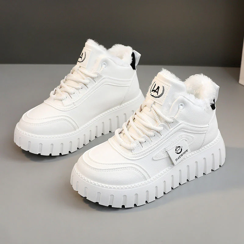 Damen Sportliche High-Top Sneakers mit gefüttertem Innenfutter und rutschfester Laufsohle - Image 7