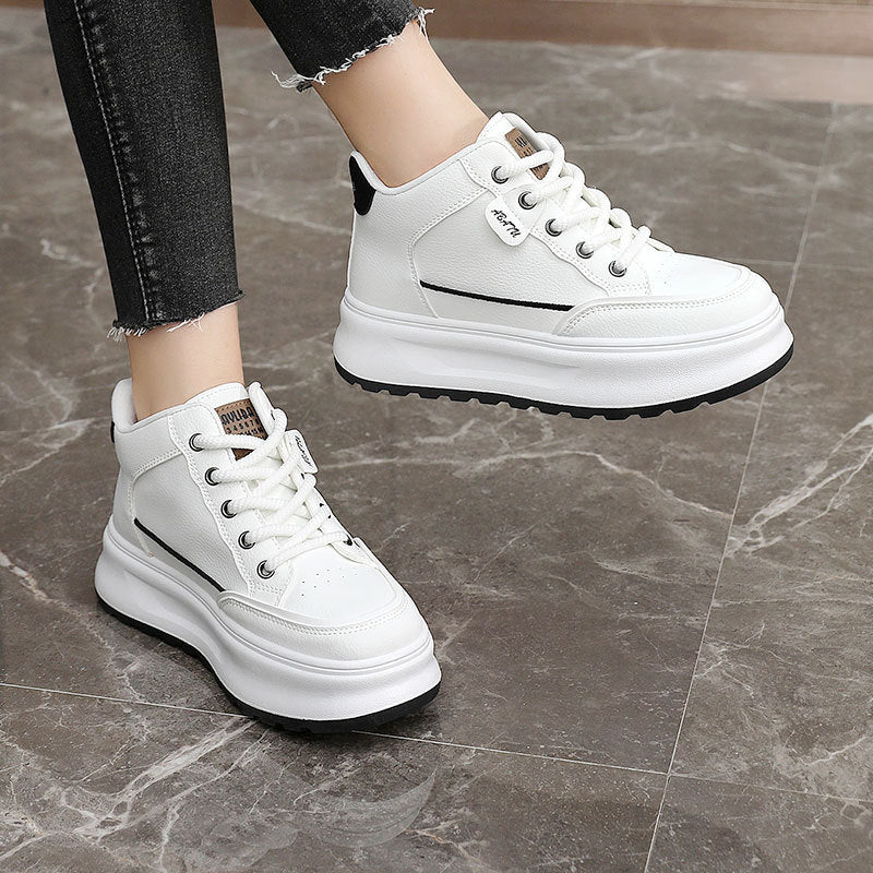 Damen Sportliche High-Top Sneakers mit gepolsterter Sohle und atmungsaktiver Struktur - Image 2