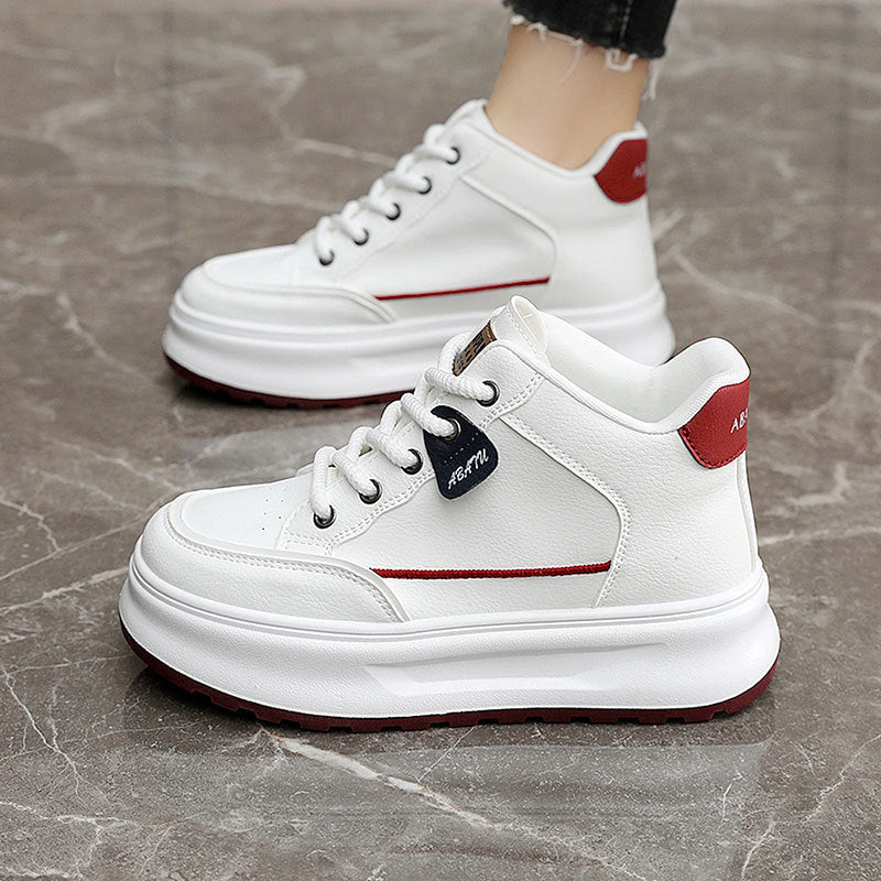 Damen Sportliche High-Top Sneakers mit gepolsterter Sohle und atmungsaktiver Struktur - Image 3