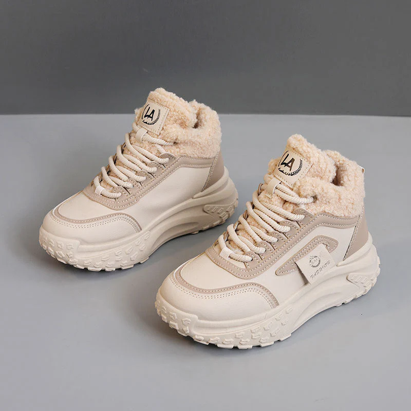 Damen Sportliche High-Top Sneakers mit kuscheligem Innenfutter und rutschfester Sohle - Image 5